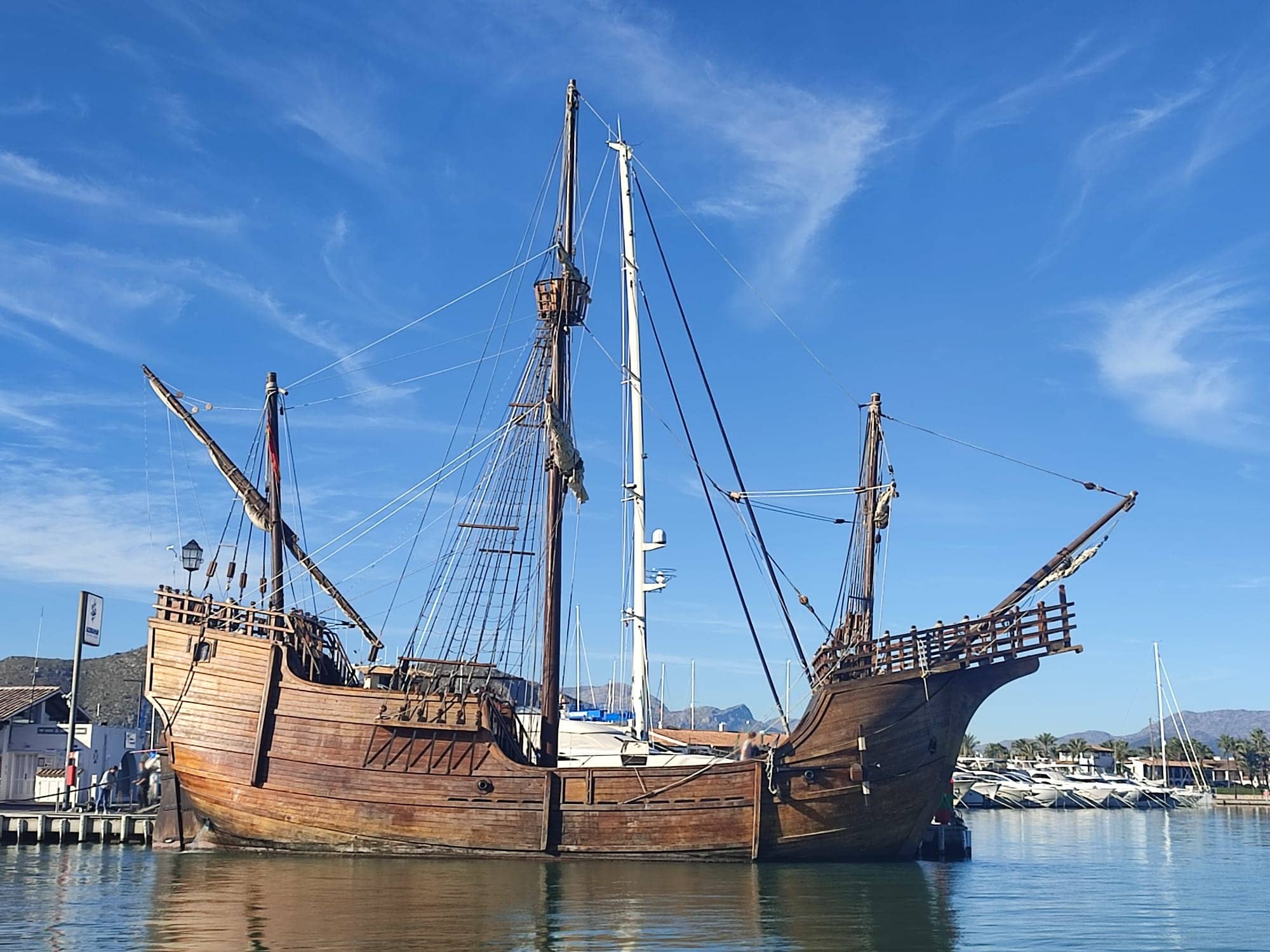 La Nao Santa María llega al Port d’Alcudia